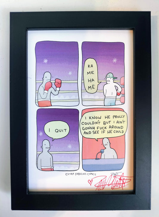 "Kamehame" 4x6 Signed Framed Print