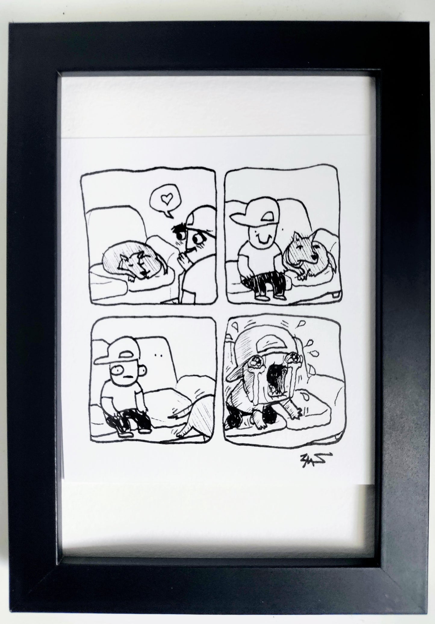 “Leave Alone” Unleaded Original Comic 4” x 6”