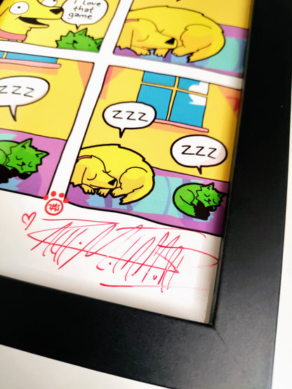 "Let's Pretend" 4x6 Signed Framed Print