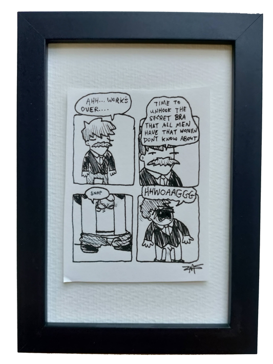 “Let Your Balls Down” Non-Shitty Original Comic 4” x 6”