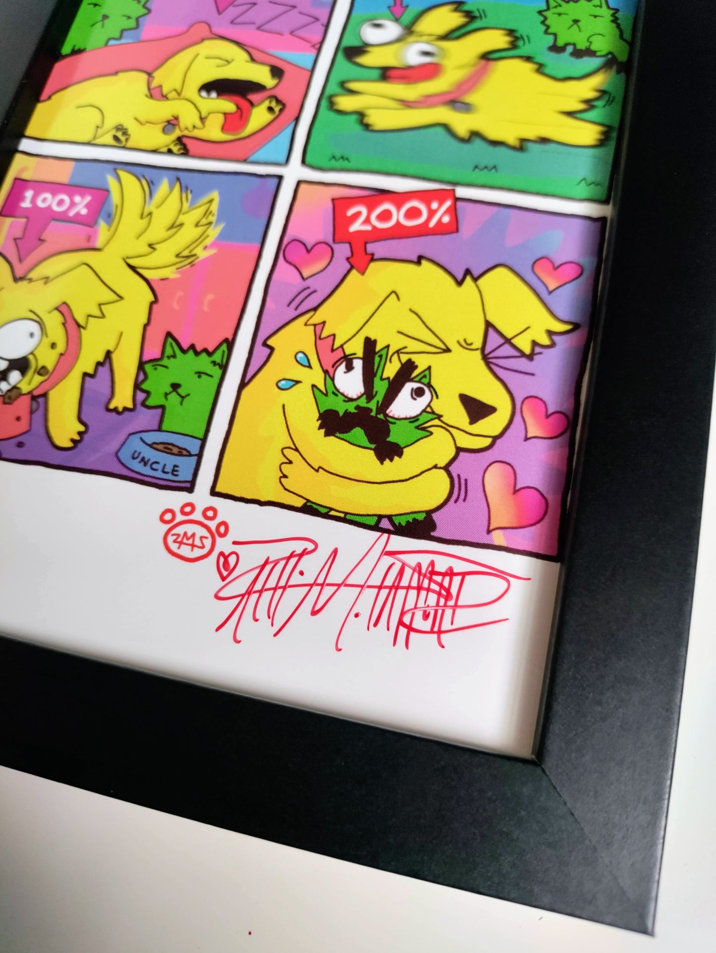 "Maximum Living" 4x6 Signed Framed Print