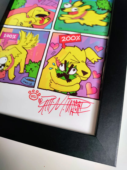 "Maximum Living" 4x6 Signed Framed Print