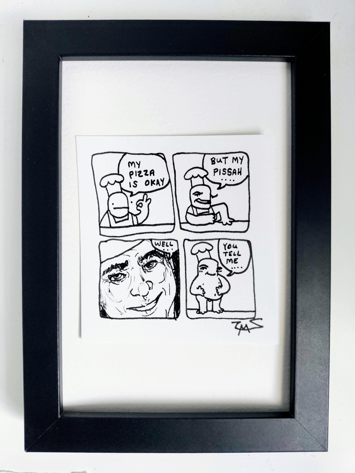 “My Pizza” Unleaded Original Comic 4” x 6”