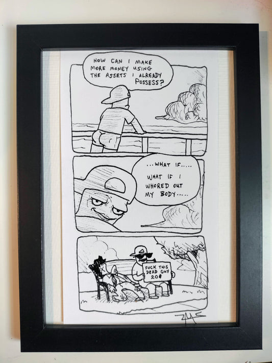 “My Body” Unleaded Original Comic 5” x 7”