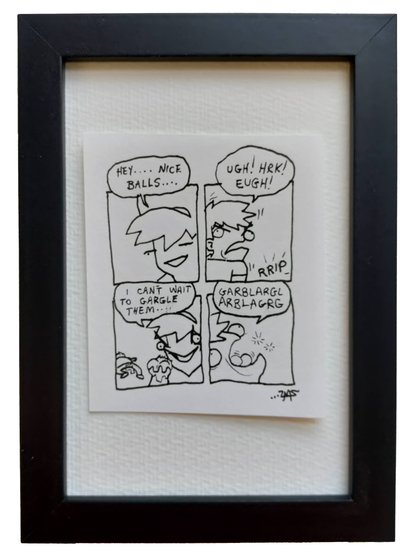 “Nice Balls” Shitty Original Comic 4" x 6”