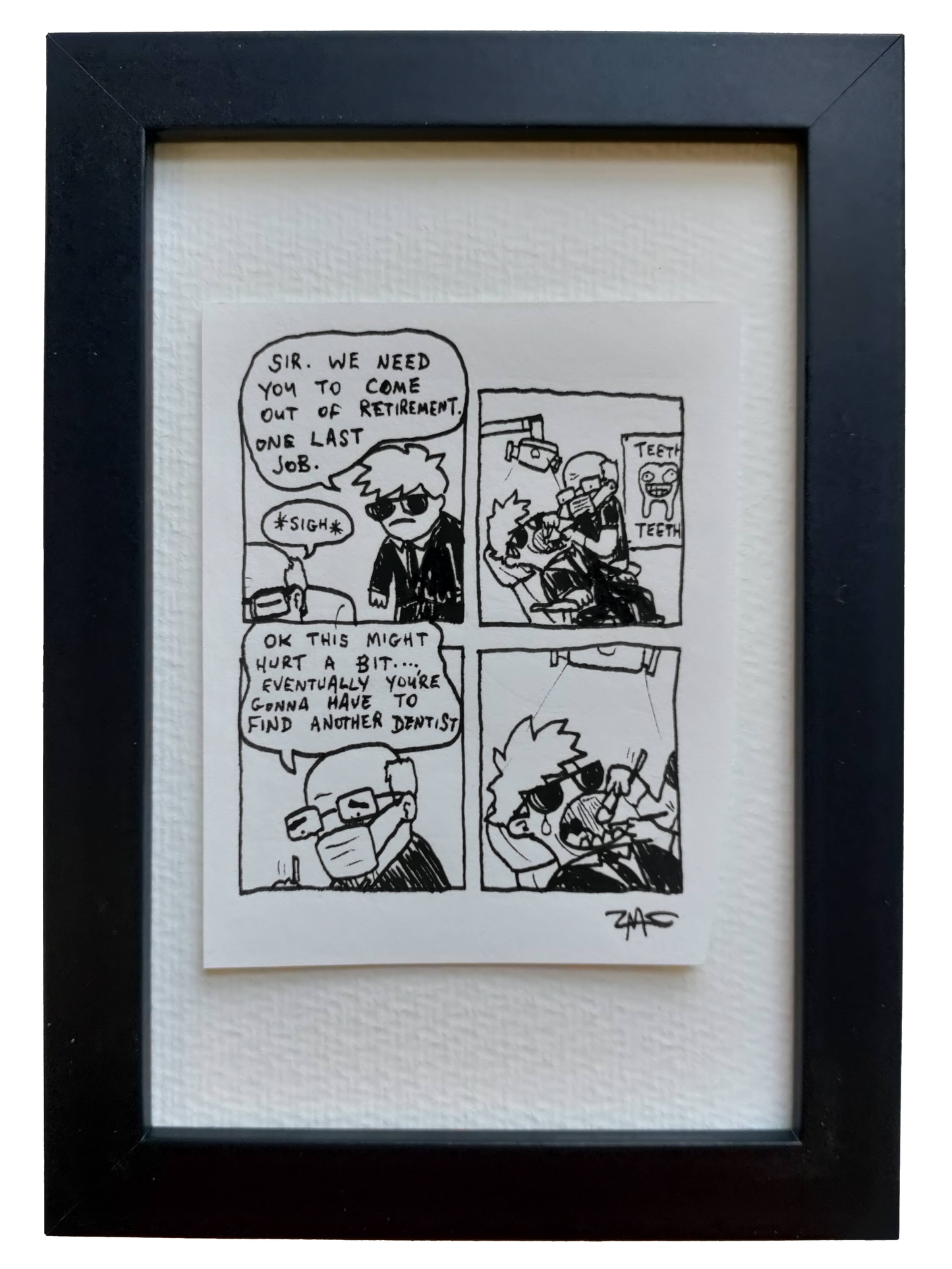 “One Last Job” Shitty Original Comic 4" x 6”