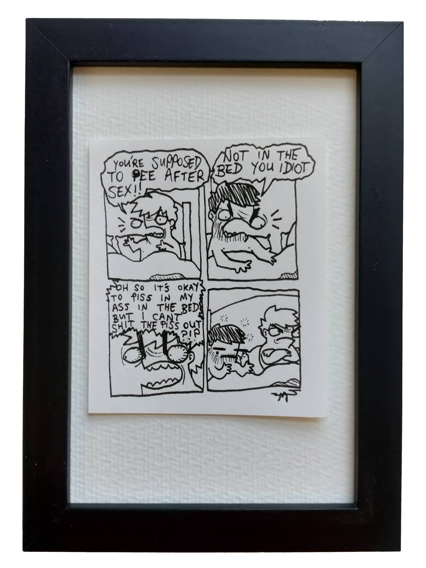 “Pee After" Shitty Original Comic 4" x 6”