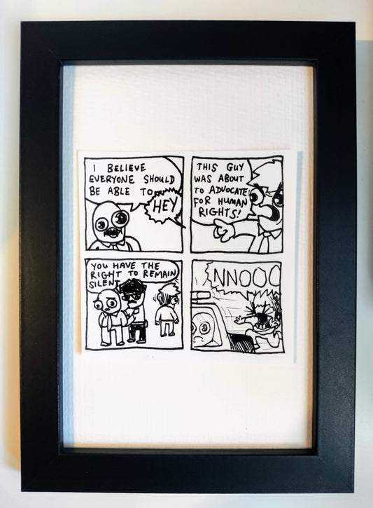 “Pervis Rights” Unleaded Original Comic 4” x 6”