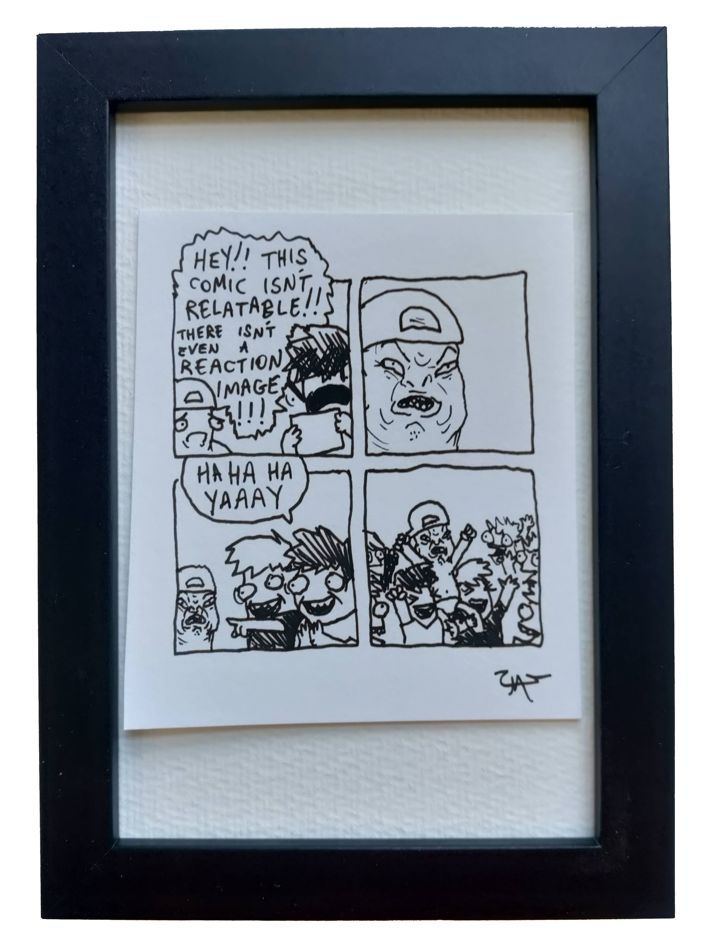 “Relatable Face” Shitty Original Comic 4" x 6”