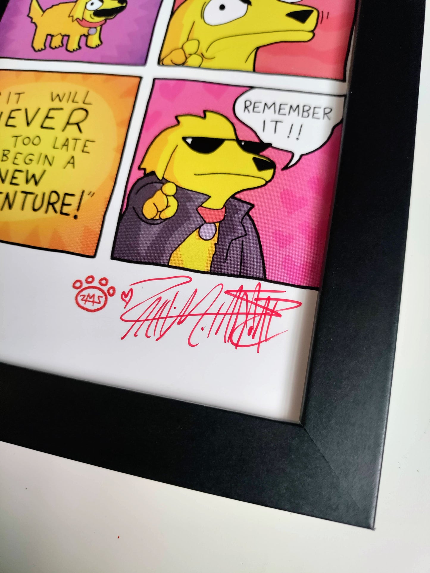 "Repeat After Me" 4x6 Signed Framed Print
