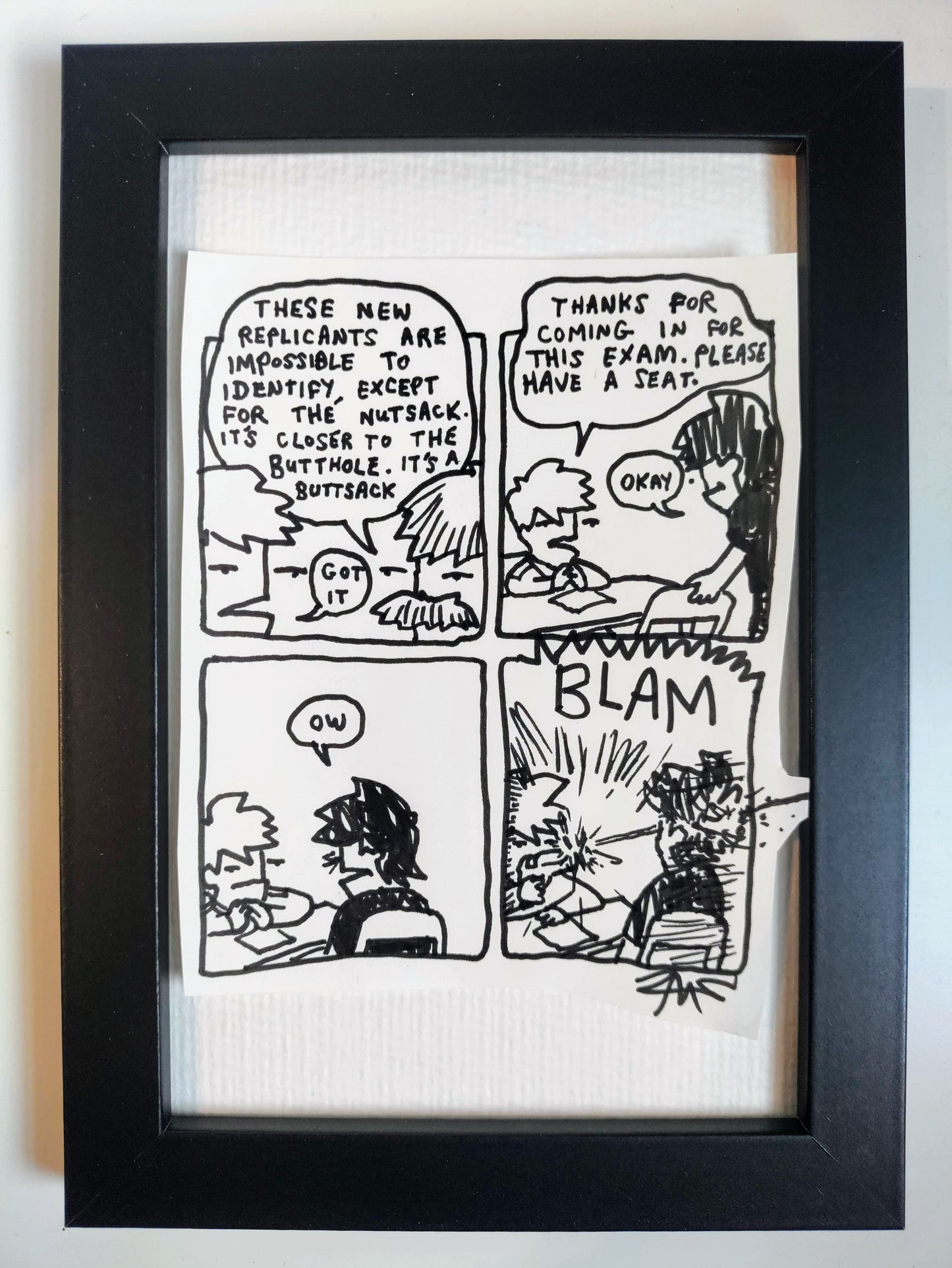 "Replicants” Unleaded Original Comic 4” x 6”