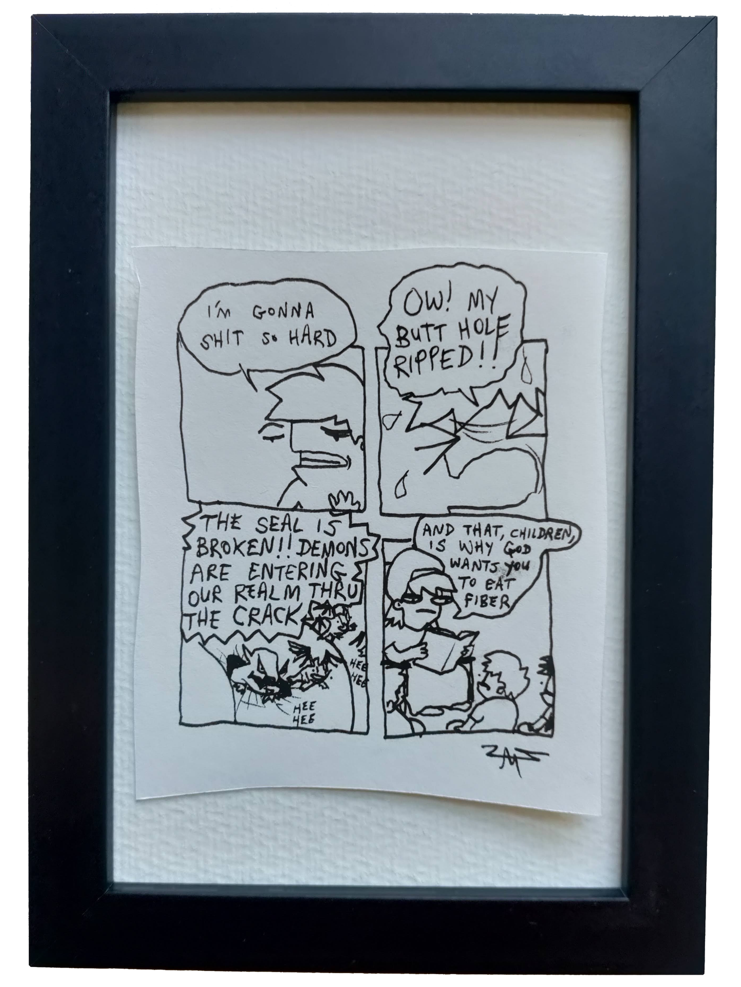 “Ripped” Non-Shitty Original Comic 4” x 6”