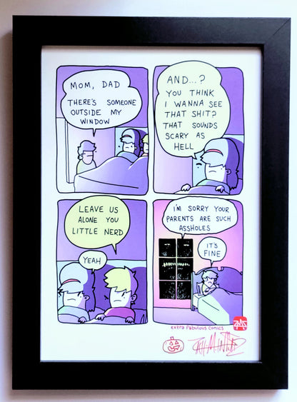 "Scary As Hell" 5x7 Signed Framed Print