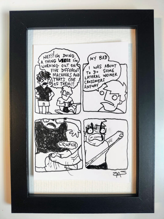"Several Machines at Once” Unleaded Original Comic 4” x 6 "