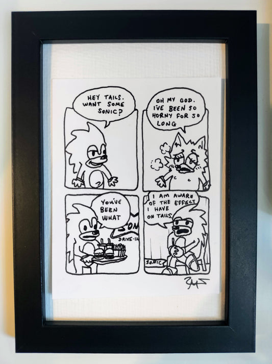 "Some Sonic” Unleaded Original Comic 4” x 6 "