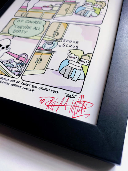 "Spoons" 5x7 Signed Framed Print