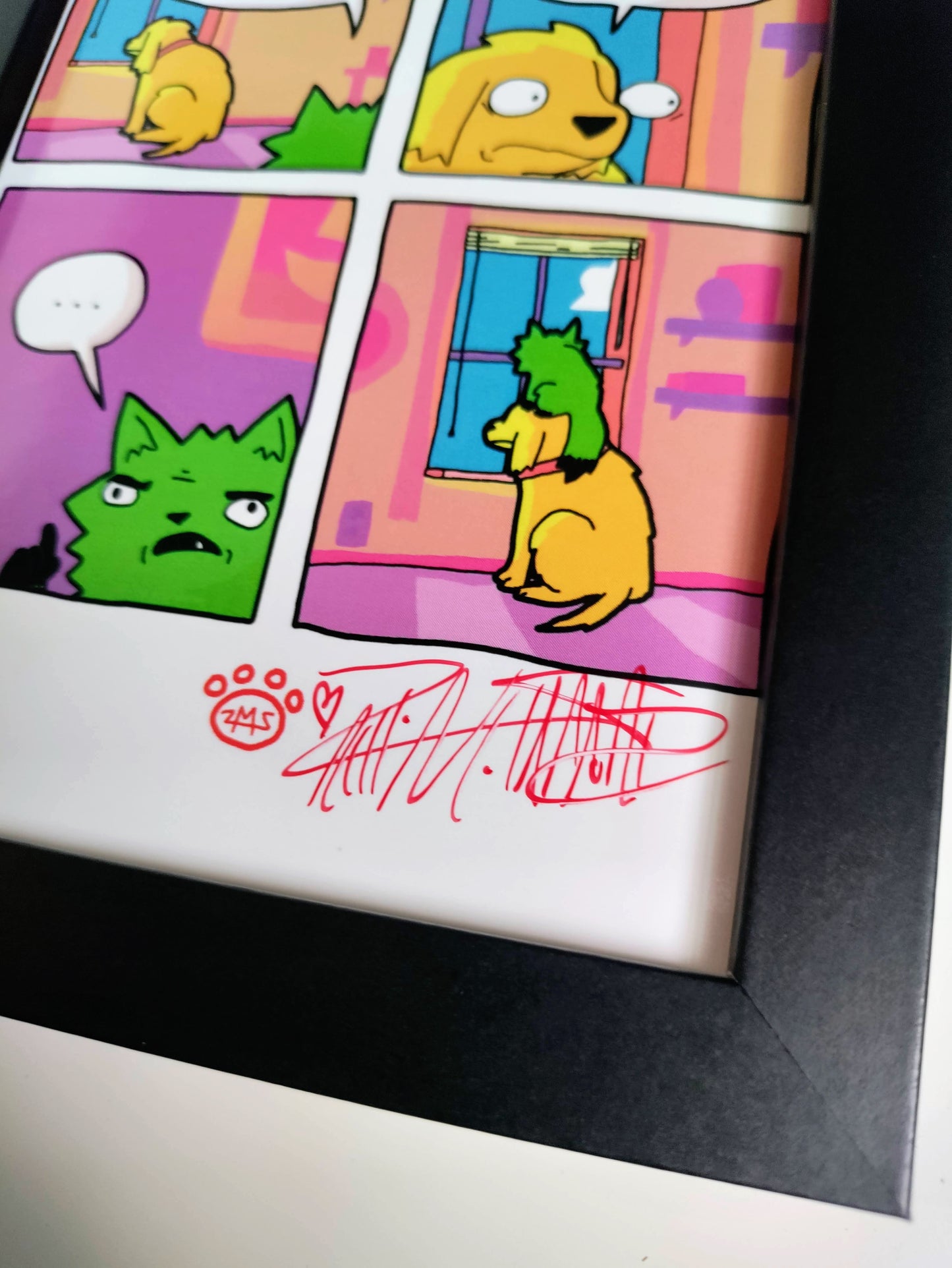 "Staring Out the Window" 4x6 Signed Framed Print