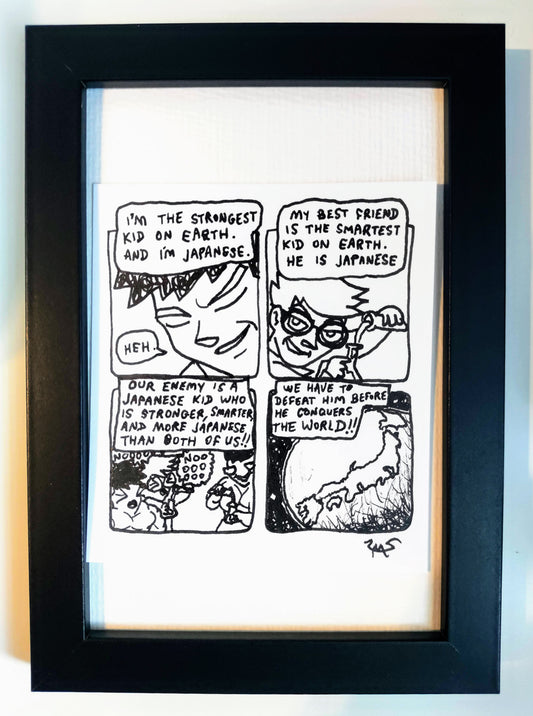 "The Strongest” Unleaded Original Comic 4” x 6 "