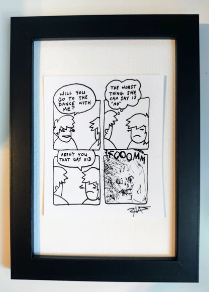 "The Worst” Unleaded Original Comic 4” x 6 "