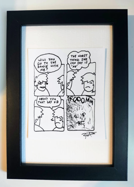 "The Worst” Unleaded Original Comic 4” x 6 "