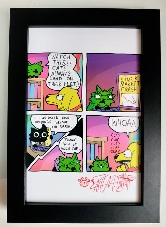 "Watch This" 4x6 Signed Framed Print