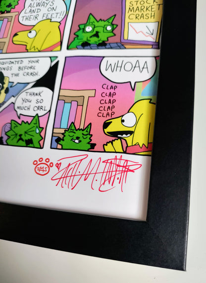 "Watch This" 4x6 Signed Framed Print