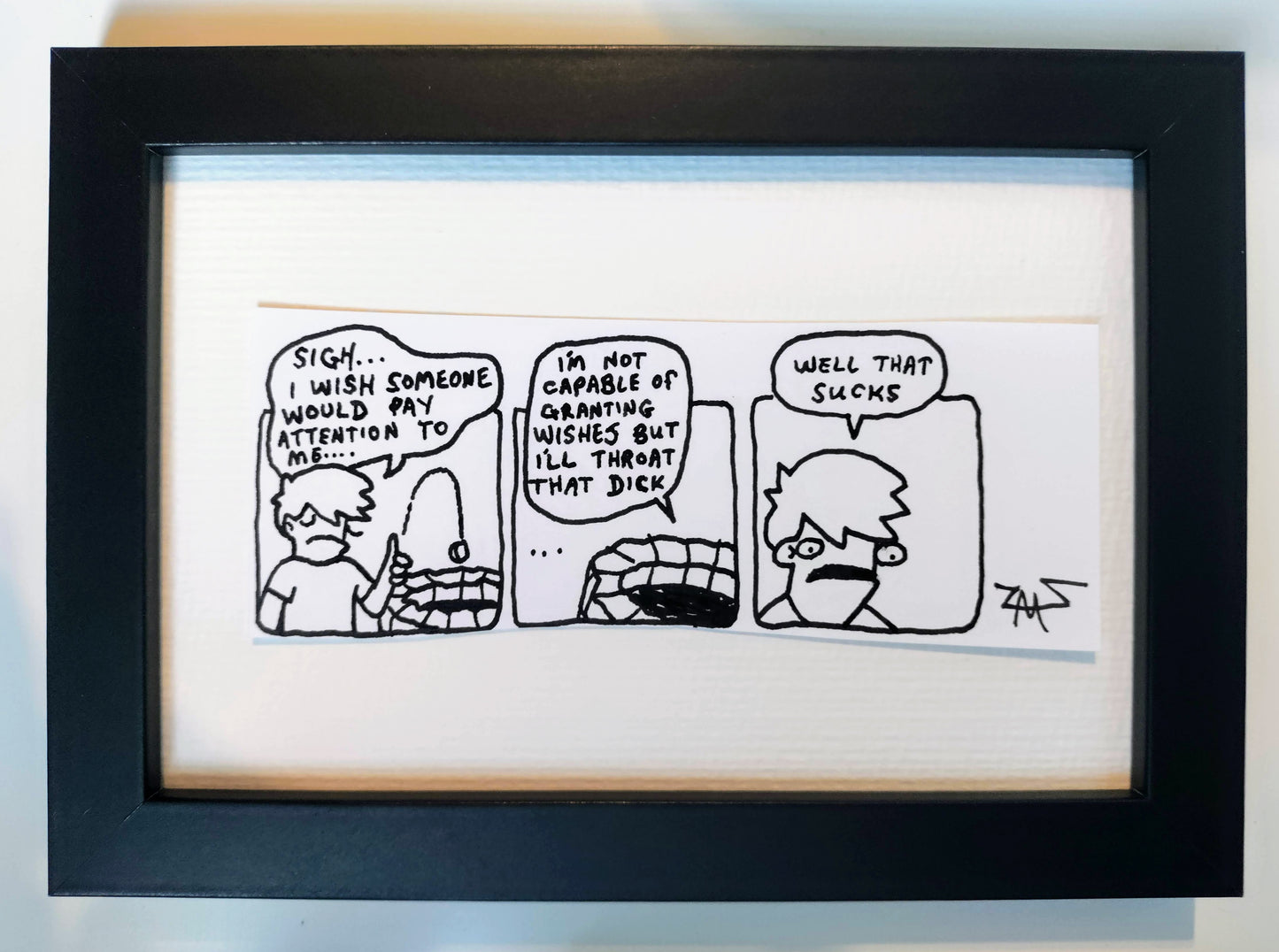 "Well Comic” Unleaded Original Comic 4” x 6"