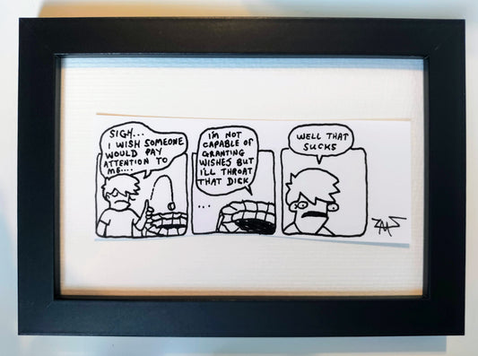 "Well Comic” Unleaded Original Comic 4” x 6"