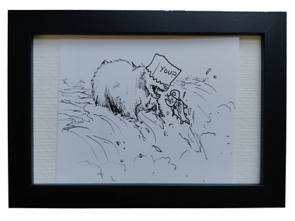 “Youbear and Salzachmon” Shitty Original Comic 4" x 6”